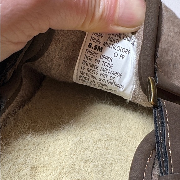 Earth Taupe Fabric Upper Mules Size 8.5 - Picture 8 of 8